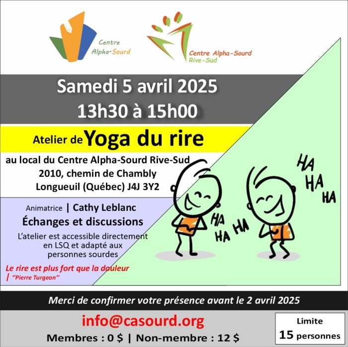 Atelier de Yoga du rire